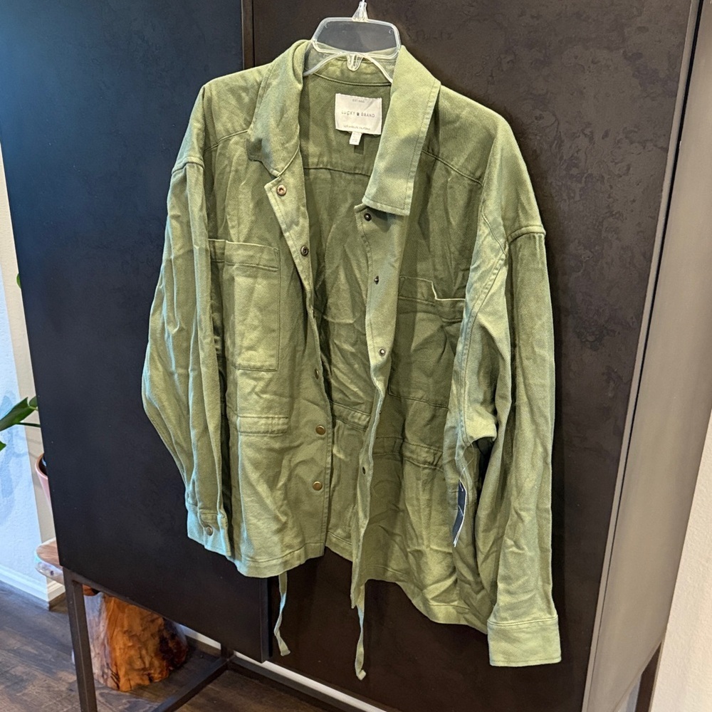 Lucky Brand Olive Military Jacket